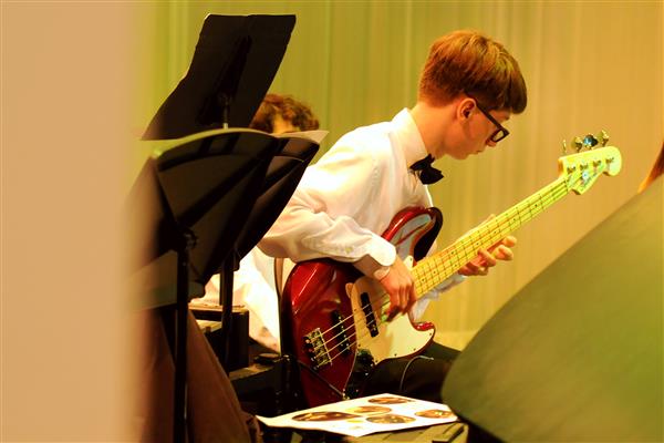Students performing at the 2023-2024 All County Jazz Concert